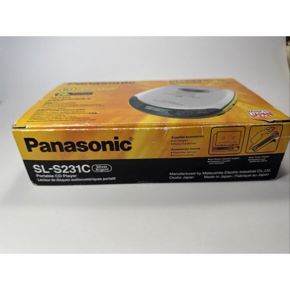 Panasonic SL-S361C Car Portable CD Player TESTED- S-XBS AntiShock, Adapters CiB - Picture 3 of 7
